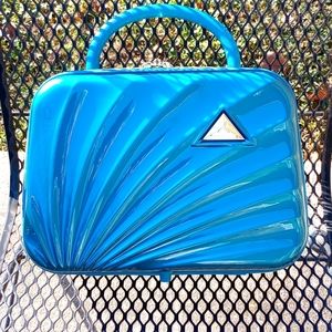 Triforce Elite Performance Beauty Makeup Case Collection Hardside Deep Teal Blue